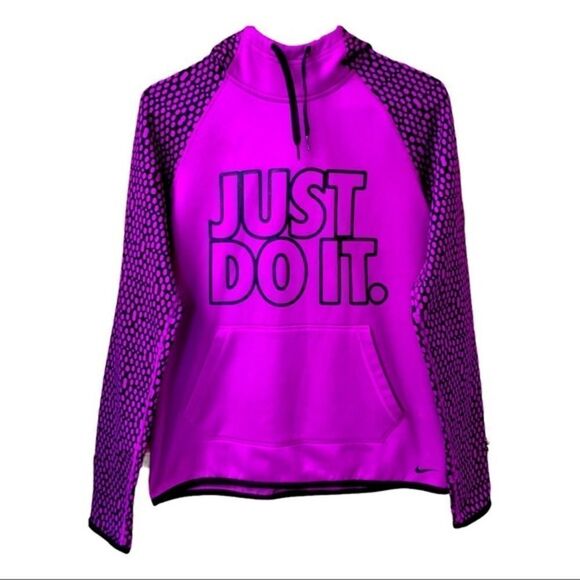  NIKE Women’s new warm Sweatshirt with JUST DO IT front logo & Therma- Fit. - Picture 2 of 12
